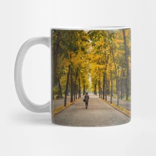 a walk in the autumn park Mug